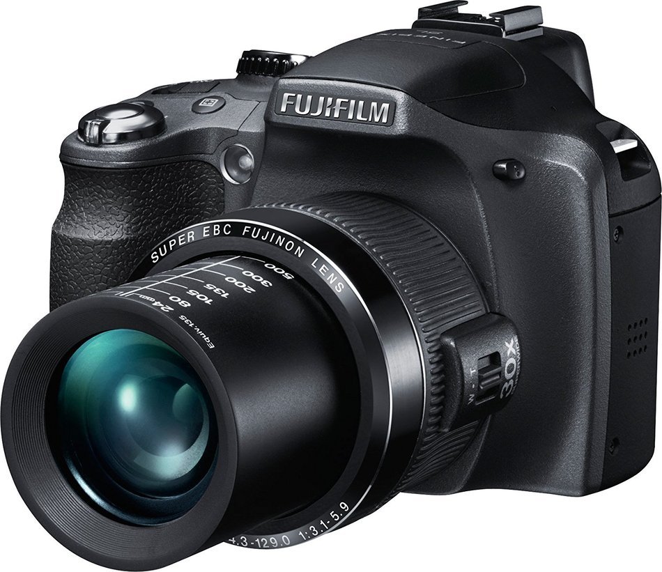 Fujifilm FinePix SL300 14 MP Digital Camera with 30x Optical Zoom (White) N2