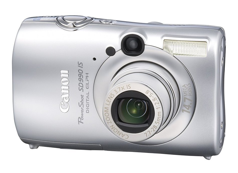 Canon Powershot SD990IS 14.7MP Digital Camera with 3.7x Optical Image Stabilized Zoom (Silver) N5