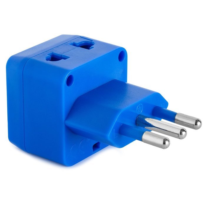Yubi Power 2 in 1 Universal Travel Adapter with 2 Universal Outlets - Built in Surge Protector - 3 Pack - Black... N49