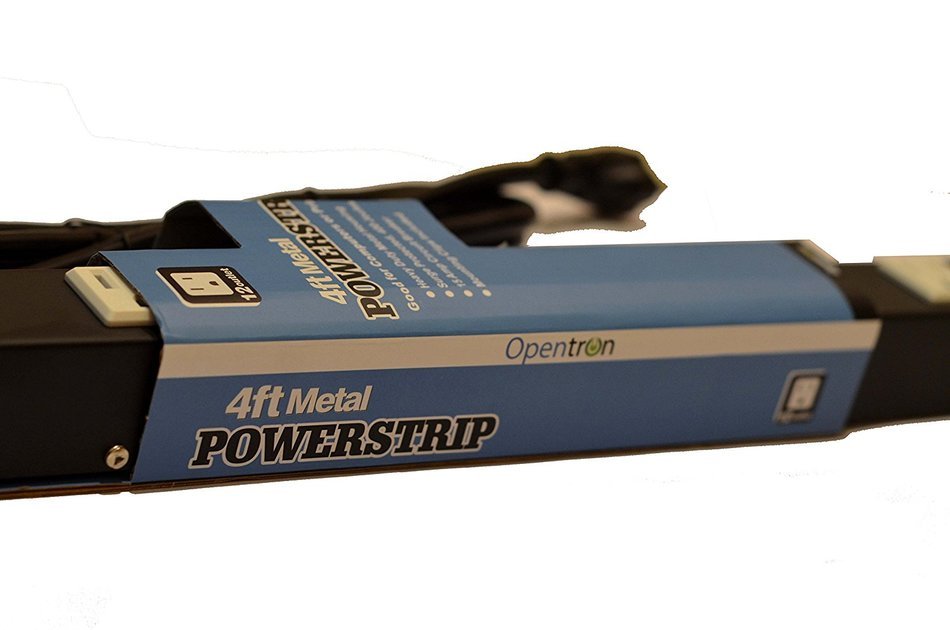 Opentron OT4126 Metal Surge Protector Power Strip 4 Feet 12 Outlet N2