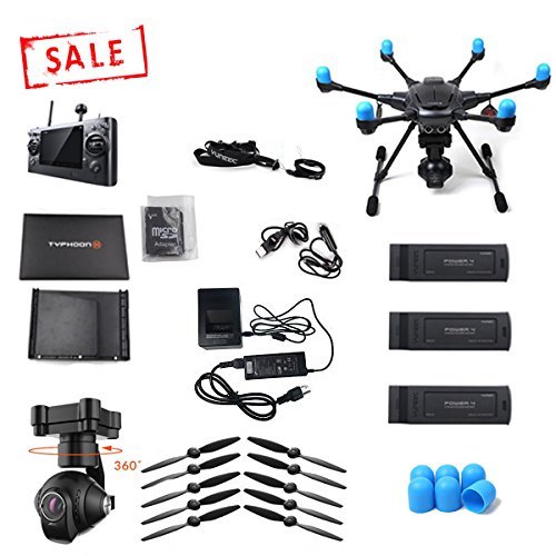 Yuneec Typhoon H with Three Batteries and FREE motor Covers