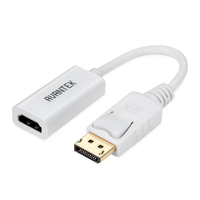 AVANTEK DisplayPort to HDMI Adapter Gold Plated DP HDTV Converter Cable with Audio, 7.8 Inch