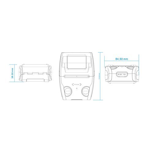 Portable Mini Thermal Receipt&nbsp;Printer with USB Bluetooth,Serial N7