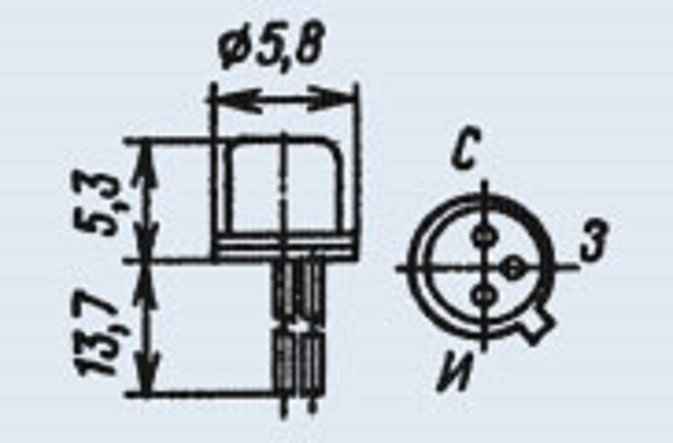 Transistor silicon military KP103E USSR 4 pcs N2