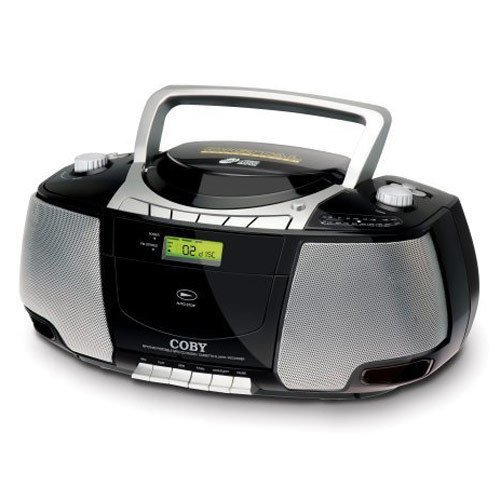Coby MPCD450 Portable CD/AM/FM Stereo Cassette Player/Recorder - Black ...
