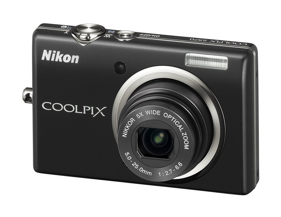 Nikon Coolpix S570 12MP Digital Camera with 5x Wide Angle Optical Vibration Reduction (VR) Zoom and 2.7-Inch LCD... N9