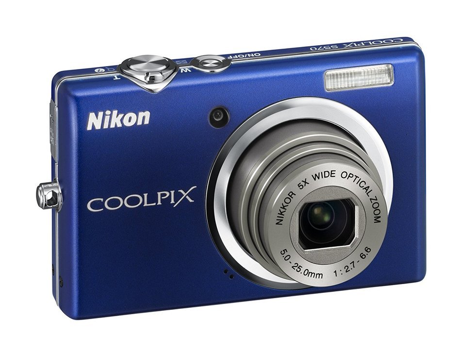 Nikon Coolpix S570 12MP Digital Camera with 5x Wide Angle Optical Vibration Reduction (VR) Zoom and 2.7-Inch LCD... N12