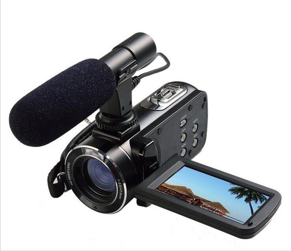 Chunnuan ORDRO 1080P Full HD Digital Video Camera Camcorder 24MP 16&times; Zoom 3.0" LCD Screen External Microphone... N3