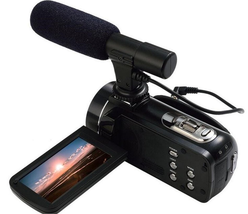 Chunnuan ORDRO 1080P Full HD Digital Video Camera Camcorder 24MP 16&times; Zoom 3.0" LCD Screen External Microphone... N4