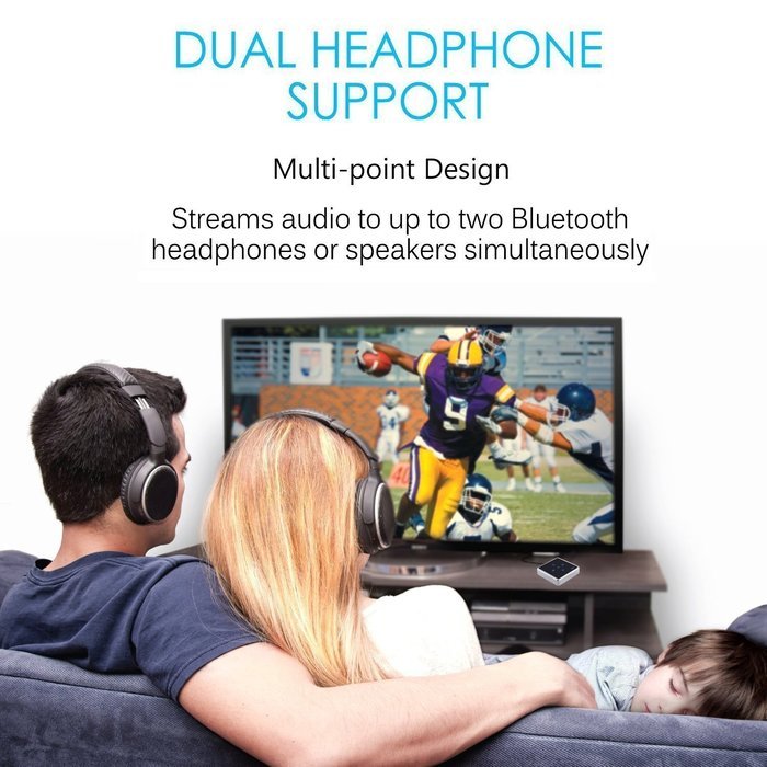 AGPtek 2-In-1 Bluetooth Transmitter and Receiver Wireless Stereo Audio Adapter With Touch Screen 3.5mm Stereo... N6