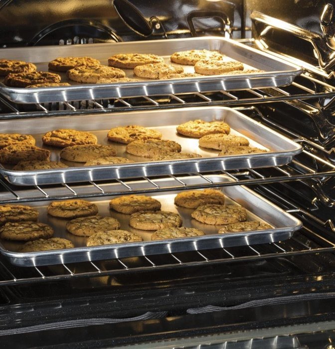 GE PGB911SEJSS Profile 30" Stainless Steel Gas Sealed Burner Range - Convection N2