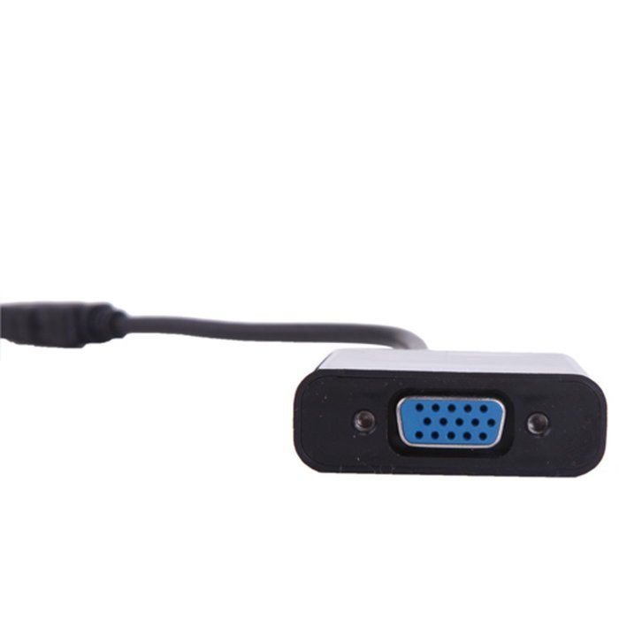HDE 1080p HDMI to VGA HDTV Gold Plated Active Adapter Video Converter with 3.5mm Audio Cable and Micro USB Port...