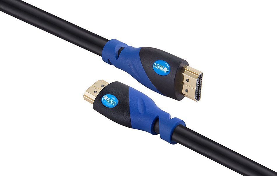 BUSUQ 4K*2K 26AWG HDMI Cable Supports Ethernet,2.0v 1.4v 1.3v 3840p 2160p 1080p 3D and Audio Return (30 Feet/9.15Meter... N4