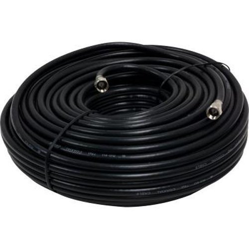 Cable N Wirelessf 100 Feet Low Loss RG6 Coaxial Digital Audio Video Patch Cable Black, F Pin to F Pin Coax Extension...