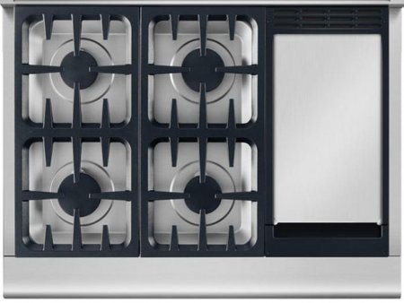 DCS RGV2364GDL 36" Gas Freestanding Range with 4 Burners, Sealed Burner, None Drawer, 5.3 cu. ft. Primary Oven... N3
