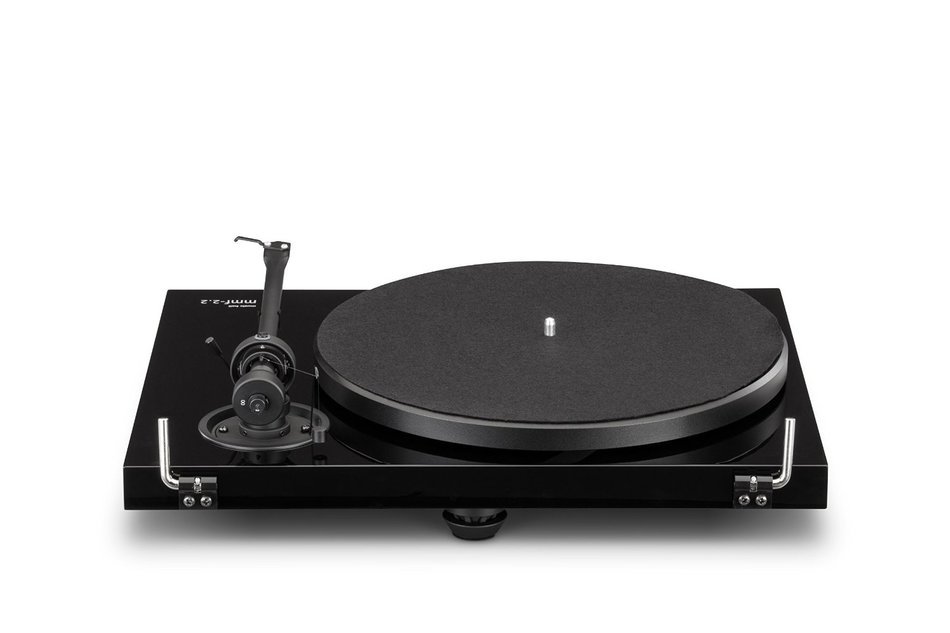 Music Hall MMF 2.2 Belt Driven Turntable with Cartridge, Gloss Black