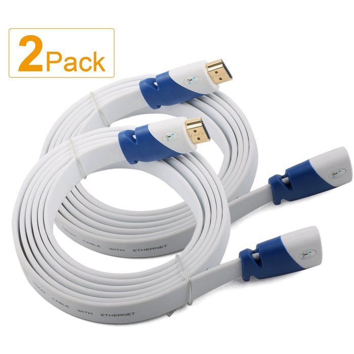 Super HD 4K Ultra HDMI Flat Cable 2.0V Male to Female HDMI Extension Cord Support 3D,Ethernet,1080P,and Audio... N3