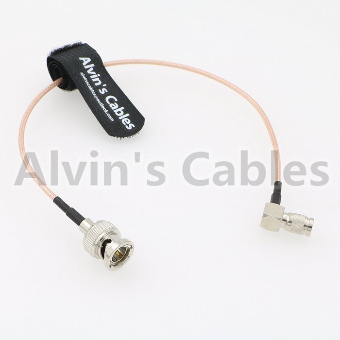 Blackmagic Right Angle DIN 1.0/2.3 Mini BNC to BNC Male 75ohm RG179 HD SDI Cable N2