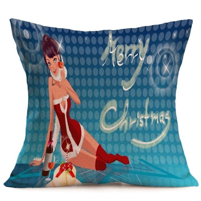 Pillow Cover,Haoricu Vintage Christmas Cartoon Smowman Penguin Sofa Bed Home Decoration Festival Pillow Case Cushion... N27