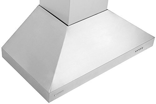 XtremeAir UL03-W36 Wall Mount Range Hood with 900 CFM Baffle Filters/Grease Drain Tunnel, 36" N5