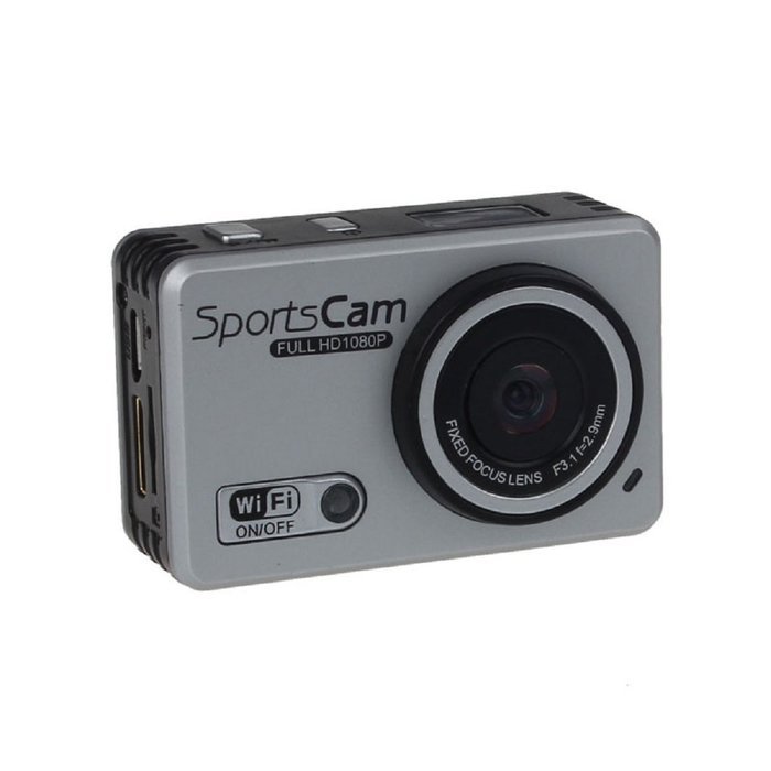 Action Camera, TONSEE F39 HD 1080P WIFI Sports Helmet Camera 5.0MP Waterproof Camcorder - Silver N4