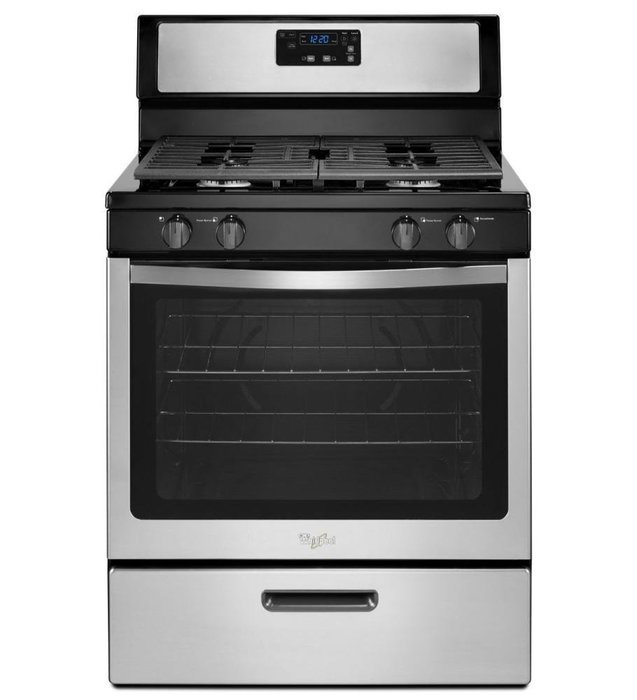 Whirlpool WFG320M0BS 30" Stainless Steel Gas Sealed Burner Range N4