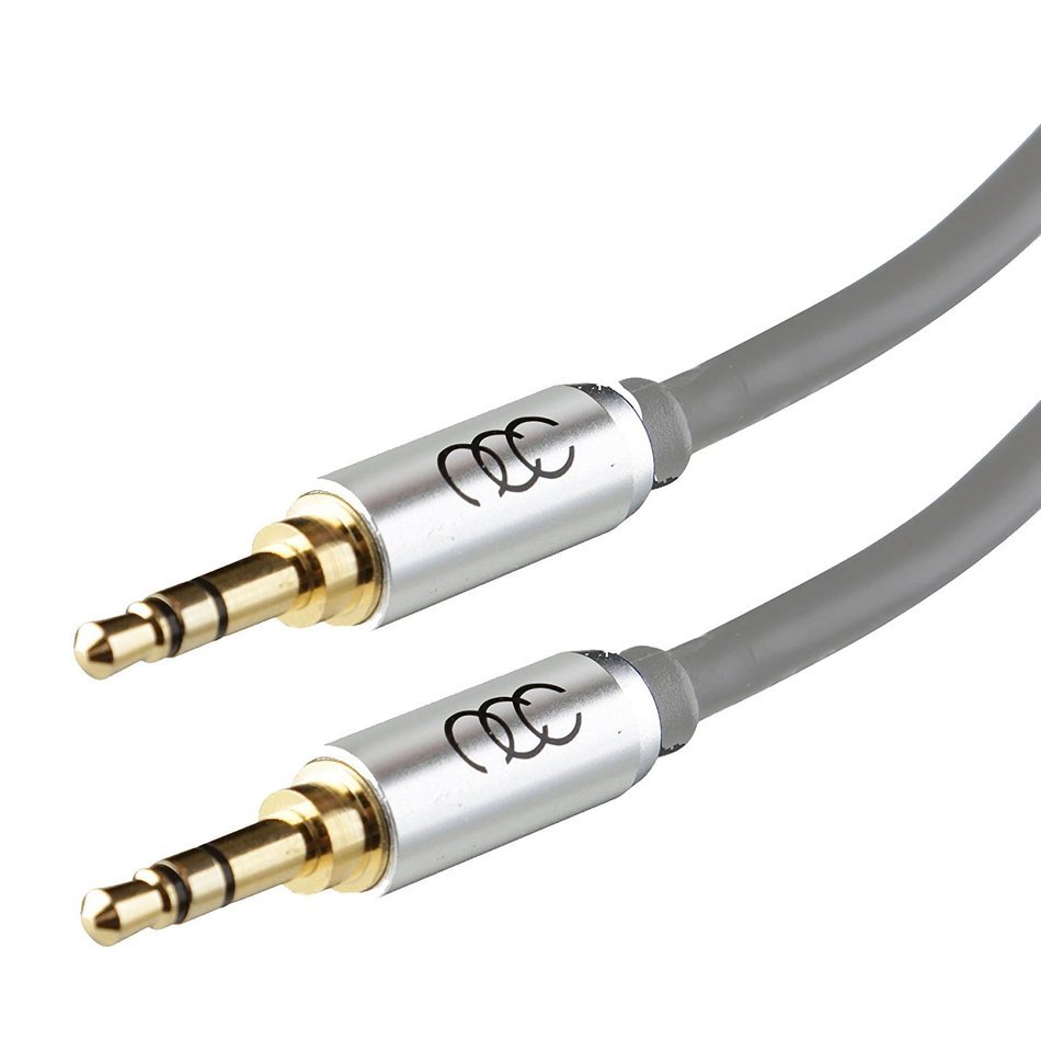 2X 3.5mm Aux Cord ( 2.5 meter / 8 Feet each ) Universal Durable Auxiliary Cable for Car - Flexible PVC with Limited... N3
