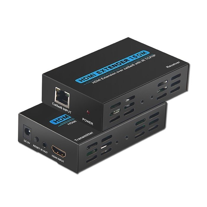 HDMI Extender, Matcis&reg; HDMI Signal Extenders Over CAT 5e/6 UTP/STP Ethernet Cable Up to 120m (Up to 120M, Sender... N3