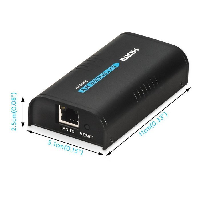 HDMI Extender, Matcis&reg; HDMI Signal Extenders Over CAT 5e/6 UTP/STP Ethernet Cable Up to 120m (Up to 120M, Sender... N6