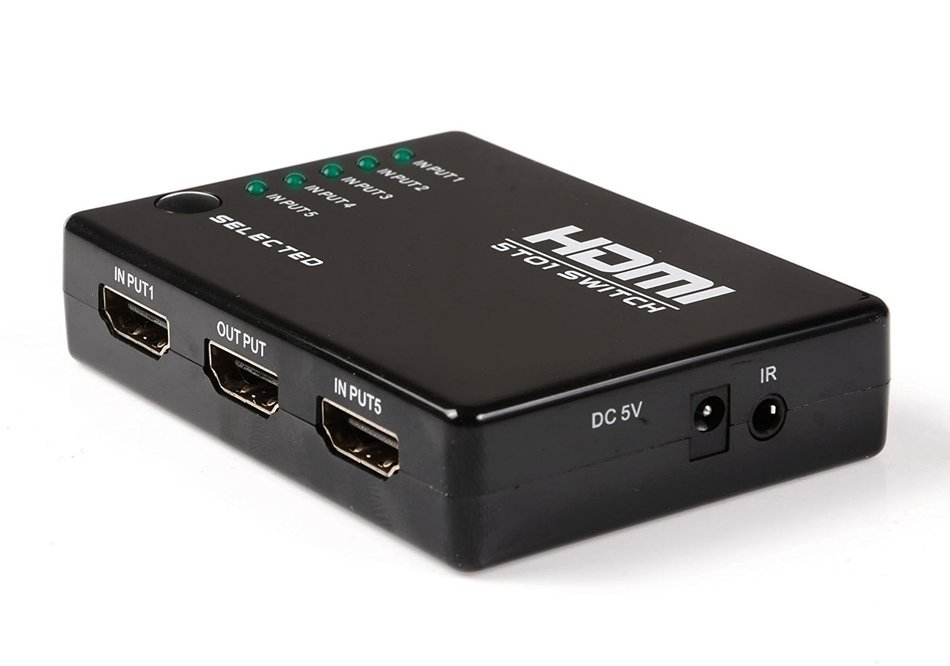 HDMI Switcher V1.3, Aibesser Intelligent 3 Input 1 Output HDMI Swither 3 Port Switch with IR remote for DVD,STB...