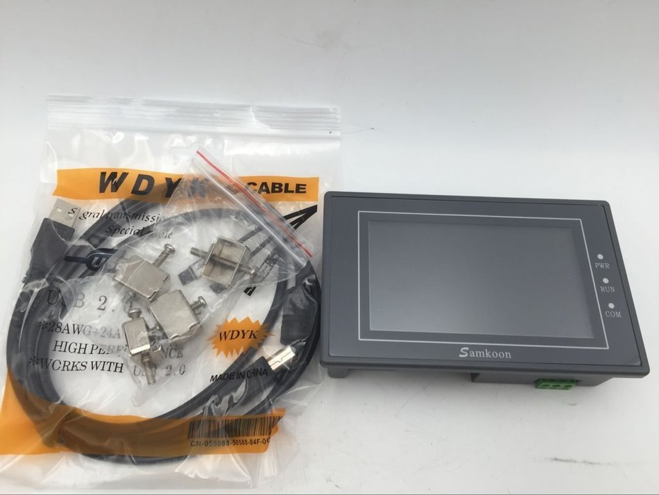 4.3" Inch HMI Touch Screen Panel EA-043A +Programming Cable+Software N5