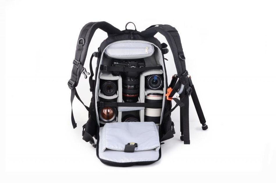 EIRMAI SLR/DSLR Digital Camera Backpack Bag for Cameras and Accessories Black EMB-D2330_BK