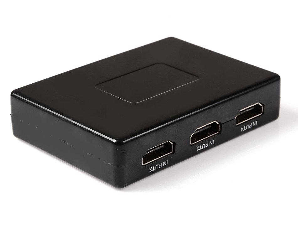 HDMI Switcher V1.3, Aibesser Intelligent 3 Input 1 Output HDMI Swither 3 Port Switch with IR remote for DVD,STB... N2
