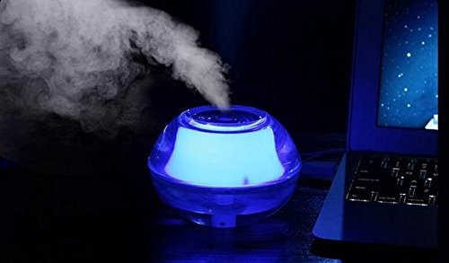 Crystal Mini USB Humidifier LED Light Ultrasonic Diffuser Aromatherapy Air Purifier (Pink) N4