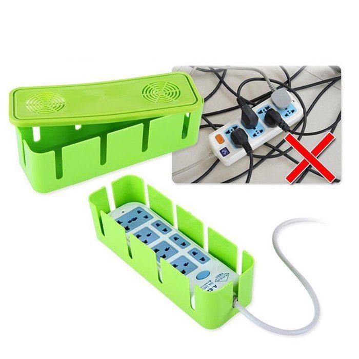 DSSY Power Cord Socket Storage Box With Cooling Holes - Blue N8