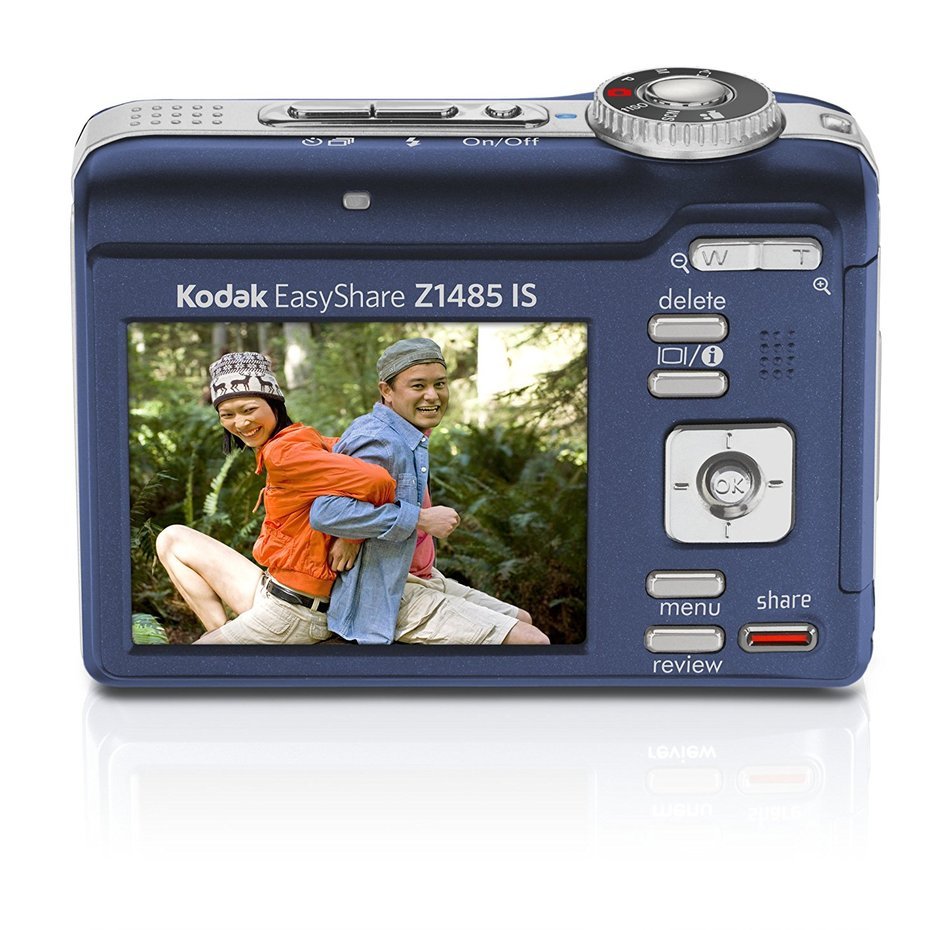 Kodak EasyShare Z1485 14MP Digital Camera with 5x Optical Image Stabilized Zoom and 2.5 inch LCD (Blue) N2