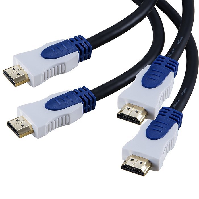 A-Best 4K*2K 28AWG HDMI Cable Supports Ethernet, 2.0v 1.4v 1.3v 3D and Audio Return 3 Feet/1 Meter( 2-Pack), Blue...
