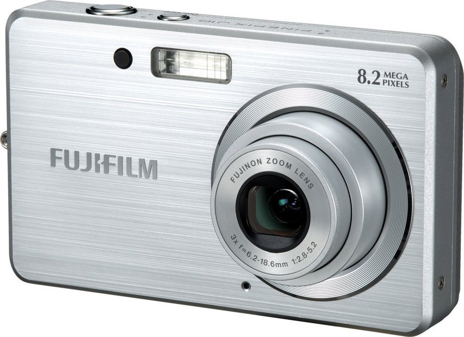 Fujifilm Finepix J10 8.2MP Digital Camera with 3x Optical Zoom (Brushed Silver) N6