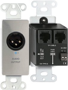 RDL DS-TPR1A Active Single Pair Receiver - Power Supply Included