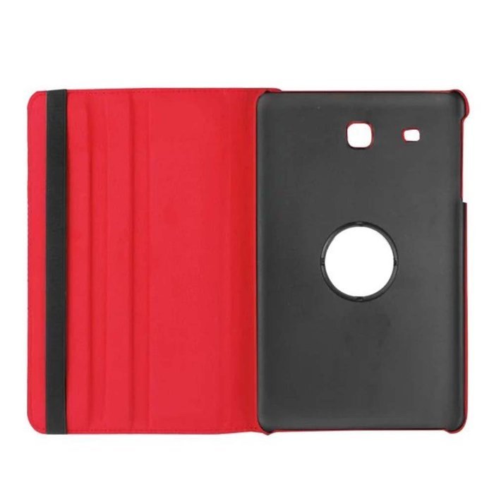 Generic Case for Galaxy Tab E 9.6-Inch T560 T561, 360 degree rotation PU Leather Slim Protective Case Cover (black) N92