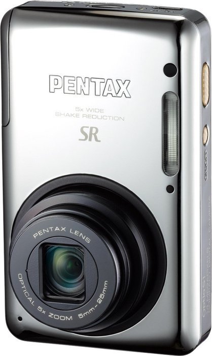 Pentax Optio 15906 14 MP Digital Camera with 5x Optical Zoom (Chrome)