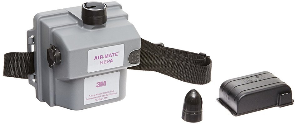 3M Air-Mate Belt-Mounted High Efficiency Powered Air Purifying Respirator(PAPR) Assembly 231-01-30 1/cs, Small...