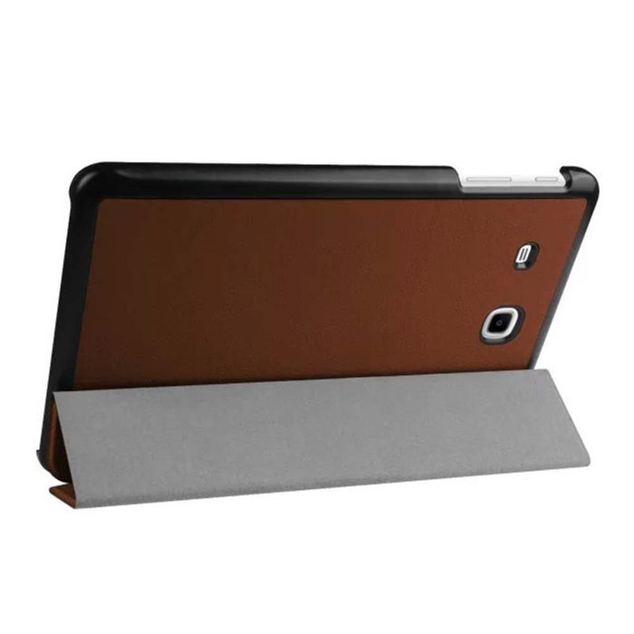 Generic Case for Galaxy Tab E 9.6-Inch T560 T561, 360 degree rotation PU Leather Slim Protective Case Cover (black) N110
