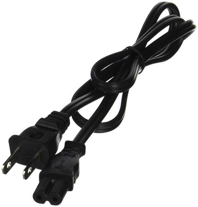 Monoprice 107671 3' 18AWG Figure 8 Shape AC Power Cord Cable without Polarized C-7/1-15P, Black