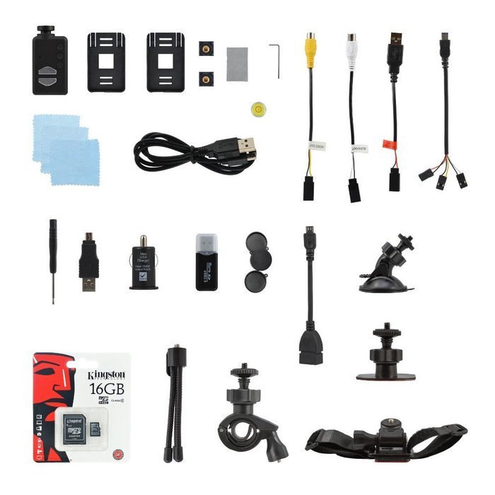 Wide Angle Mobius ActionCam HD Camera Ultimate Edition (V3 / 820 mAh Battery / Lens C2 / 32GB)