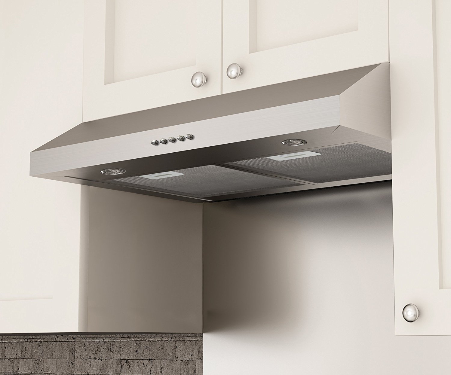 Ancona Slim Plus 30 Style Range Hood, 30Inch, Stainless