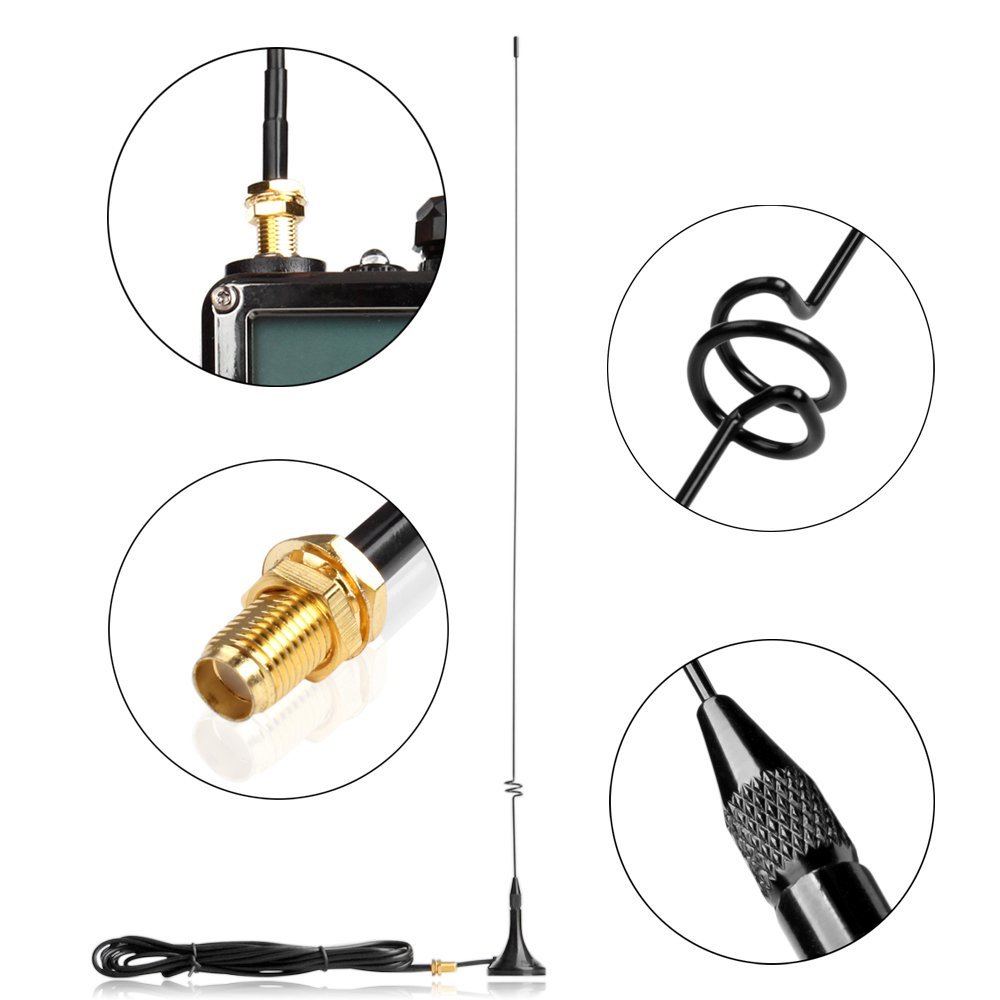 Nagoya NA-771 Radio Antenna, SMA Female 15.6" Whip VHF/UHF (144/430MHz ...