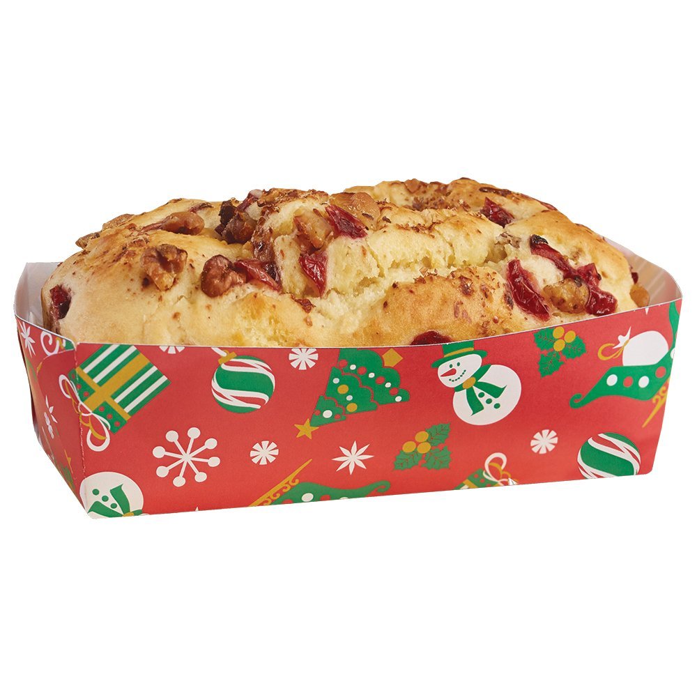 Hoffmaster 610904 Holiday Loaf Pan, Large, 13/4" Wall, 25/8" x 51/2