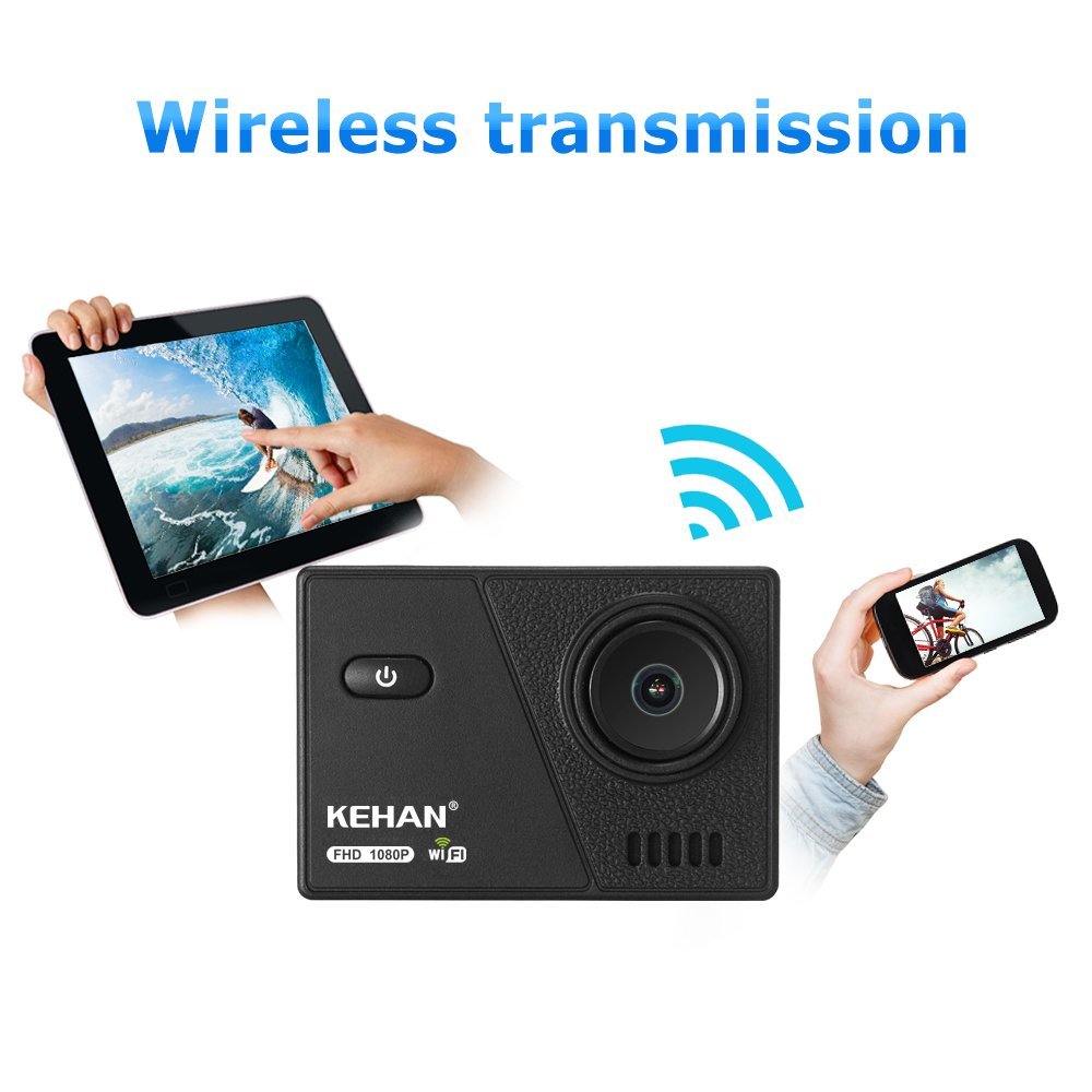 KEHAN C70 Full HD 1080P Mini WiFi Action Camera 2.0" Screen 170 Degree