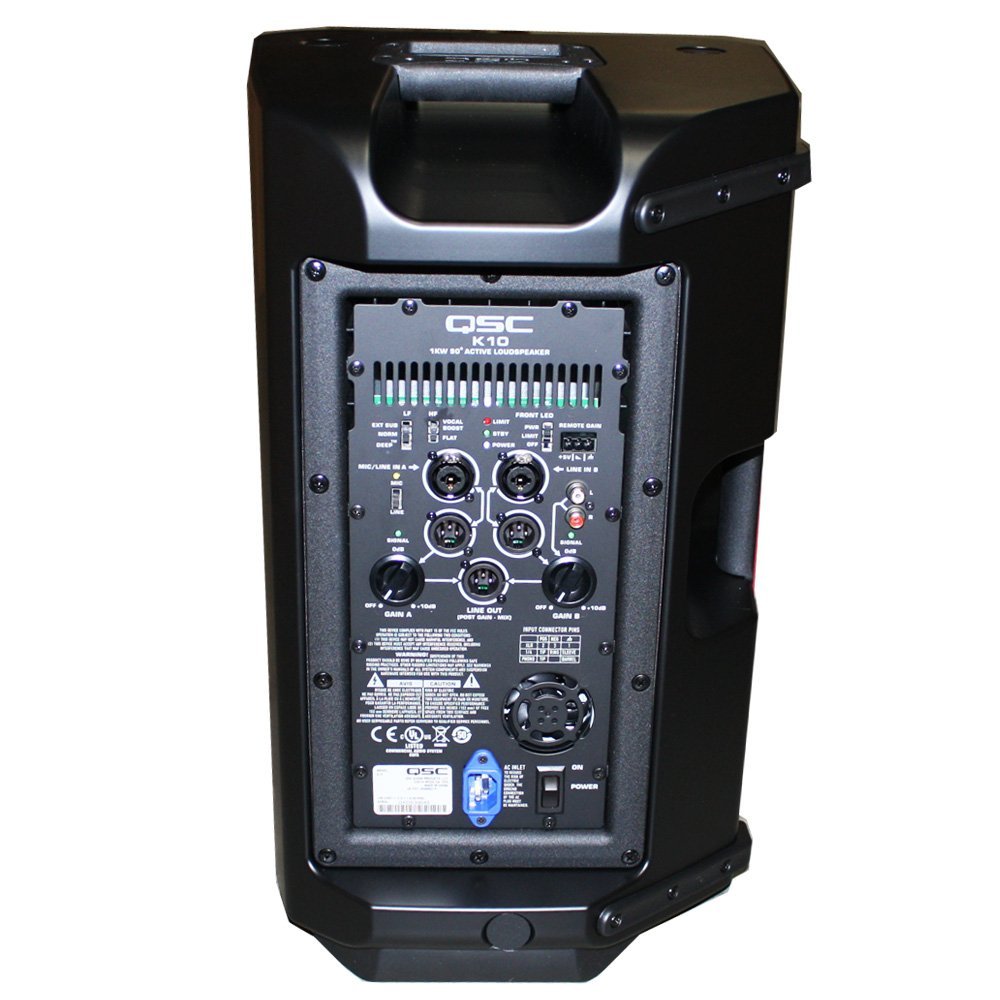 QSC K10 Powered 10Inch 1000 Watts PA Speaker PACKAGE with Speaker